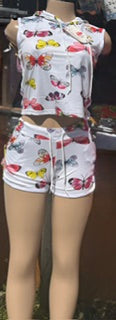 Women's Hoodie and Short Set